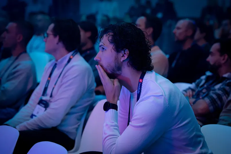 Engaged audience during a keynote